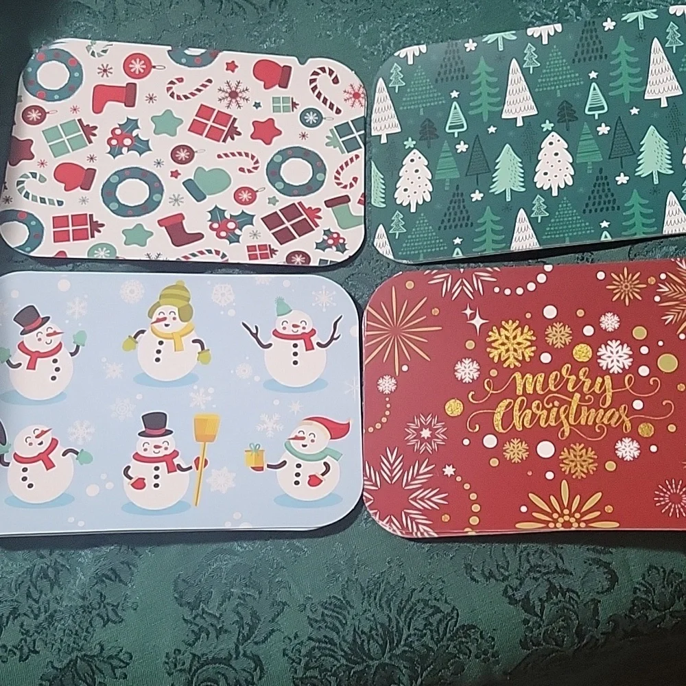 Festive Holiday Party Tray Set - Multicolor